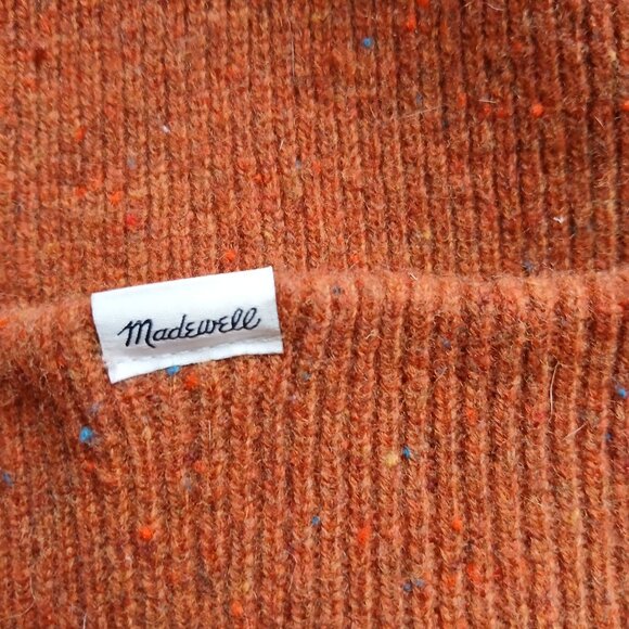 Madewell Merino Wool Chunky Cuffed Beanie Faded Rust - Picture 3 of 4